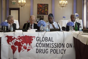 Fernando Henrique Cardoso, Jorge Sampaio, Olusengun Obasanjo and Kofi Annan - GCDP/Rebecca Bowring